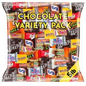 Halloween Assorted Chocolate Variety Pack 5 lb – Trick-or-Treat Ready Candy Mix – Individually Wrapped Premium Name-Brand Chocolates for Parties, Gifts & Sharing