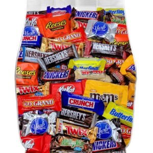 Assorted Halloween Chocolate Candy Variety Pack - 2lb Chocolate Trick or Treat Candy Individually Wrapped - Bulk Chocolate Assortment Great for Party Favors, Sharing and Snacking - Chocolate Candy Bulk Pack - 2 Pounds